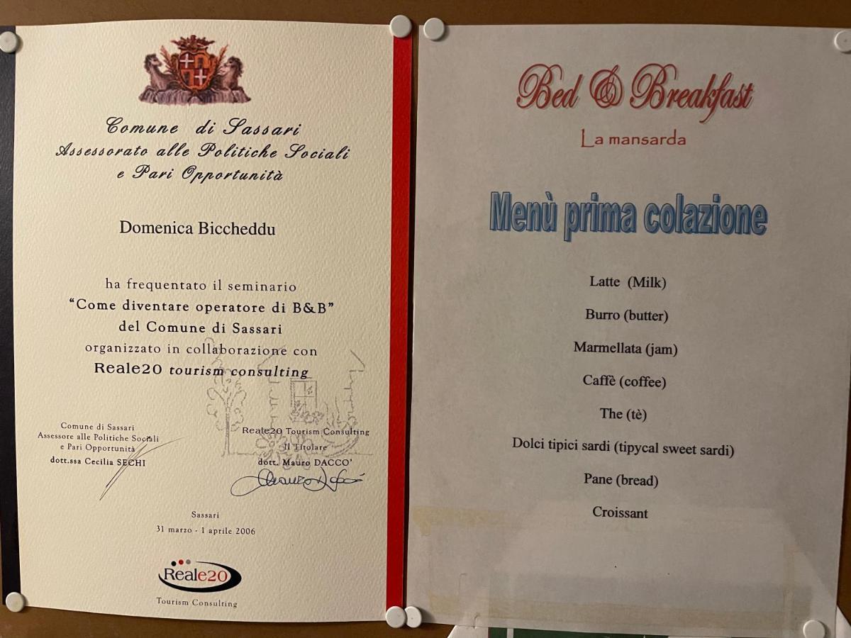 مبيت وإفطار Biancareddu La Mansarda المظهر الخارجي الصورة